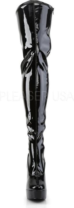 Pleaser - ELECTRA-3000Z Plateau overknee Laarzen - US 8 - 38 Shoes - Zwart — thumbnail 3