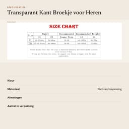 Dailygoods- Boxershorts Transparant Kant - Heren Ondergoed - Sexy Broekje - Lage Taille - Modieus Casual - Geschikt voor Alle Seizoenen — thumbnail 3