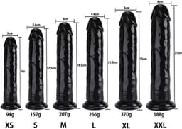 Oneay 4.5cm*21cm Realistische dildo met zuignap, zachte anale dildo, anaalplug, anaalplug met penissimulatie, anaaldilatator voor prostaatmassage, unisex seksspeeltje — thumbnail 4