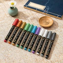 Body Paint Markers - Huidverf Stiften - Artistiek Tekenen - Huidvriendelijk Afwasbaar - 10 Kleuren - Multicolor — thumbnail 2