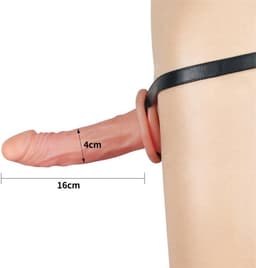 Lovetoy Unisex strap-on voorbind dildo met harnas - 16,5 cm — thumbnail 4