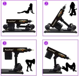 Pakket Zorro Auxfun Basic Seksmachine Met 7 dildo opzetstukken — thumbnail 2