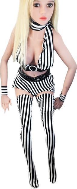 BamBella ® Sexy Erotische Gogo dans Kleding set - Onesize - pak vrouwen zwart wit — thumbnail 1