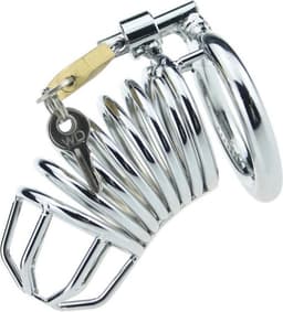 Chastity Cage - kuisheidskooi - voor mannen - stainless steel - Prolink Novelties® nr. 4 — thumbnail 1