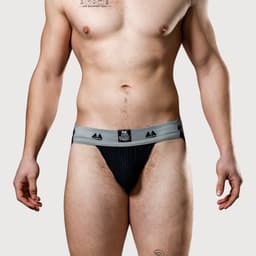MM Sports Original Edition Swimmer/Jogger Jockstrap 2 inch Multipack 1x Black + 1x White - MAAT M - Heren Ondergoed - Jockstrap voor Man - Mannen Jock — thumbnail 4