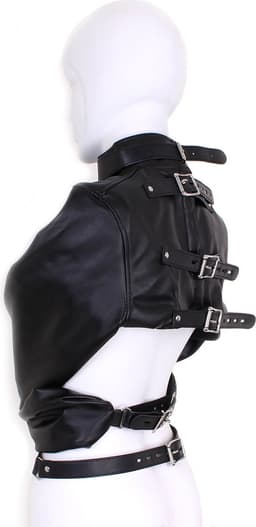 Bondage Body Bag / Dwangbuis Nylon en PU Leer - maat S/M — thumbnail 2