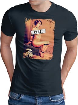 Heren T-shirt met Film & SciFi Pinup Print - Iconische Personages — thumbnail 1