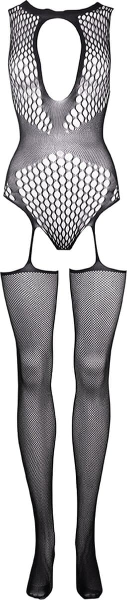 Contrast Suspender Bodystocking - One Size — thumbnail 5