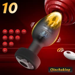 Oneay Vibrerende Anale Plug met Afstandsbediening – Prostaat Massager voor Mannen & Vrouwen – 10 Vibratiestanden – Draadloos Seksspeeltje – Kleine Buttplug voor Beginners – Stil & Waterbestendig – Zwart — thumbnail 2