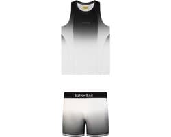 SUPAWEAR SPR Gradient Black/White Multipack 1x Singlet + 1x Shorts - MAAT L