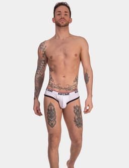 Barcode Berlin Maxime Backless Brief White - MAAT L - Erotisch Heren Ondergoed - Slip voor Man - Sexy mannen Slip — thumbnail 5
