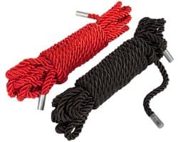 Fifty Shades Restrain Me Bondage Rope Twin Pack - Zwart/ Zilver
