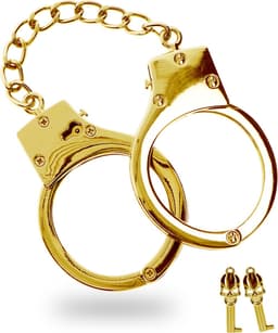 Taboom - Gold Plated BDSM Handcuffs - Bondage / SM Cuffs Goud — thumbnail 1