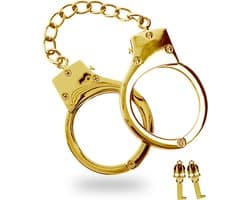 Taboom - Gold Plated BDSM Handcuffs - Bondage / SM Cuffs Goud