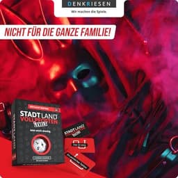Stadt Land Volleposten Spel - Rood Licht Edition voor Volwassenen - Actief Spel voor 2-6 Spelers — thumbnail 3