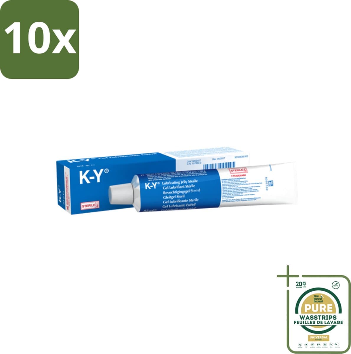 10 x K-Y Glijmiddel 82 gr - Grootverpakking - K-Y Glijmiddel - Bevochtigingsgel - Glijmiddel Waterbasis - Intiem Gebruik - Anale Seks — afbeelding 1