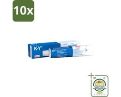 10 x K-Y Glijmiddel 82 gr - Grootverpakking - K-Y Glijmiddel - Bevochtigingsgel - Glijmiddel Waterbasis - Intiem Gebruik - Anale Seks