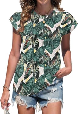 Dames T-shirt Zomer Korte Mouw V-hals Off Shoulder Elegant Top — thumbnail 5