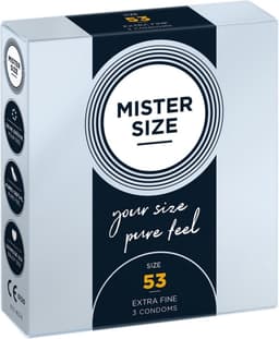 MISTER SIZE 53 Ultra Dunne M condooms (10 pack) — thumbnail 1