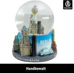 Sneeuwbol Berlijn - Souvenir Duitsland - Woondecoratie - Gedetailleerd design - 9 x 65 x 9 cm - Transparant — thumbnail 2