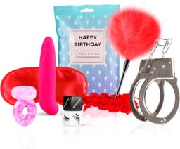 Loveboxxx - Let's Celebrate - 7 Delige Cadeauset - Geschenkset Mannen, Vrouwen en Koppels - Cadeau Man, Vrouw en Koppels - Giftset Man, Vrouw en Koppels - Erotisch - Rood — thumbnail 5