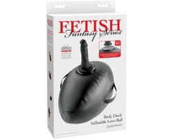 Pipedream Fetish Fantasy Series Body Dock opblaasbaar Love bal Seksapparaat - Zwart