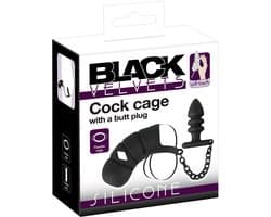Black Velvets - Peniskooi met butt plug