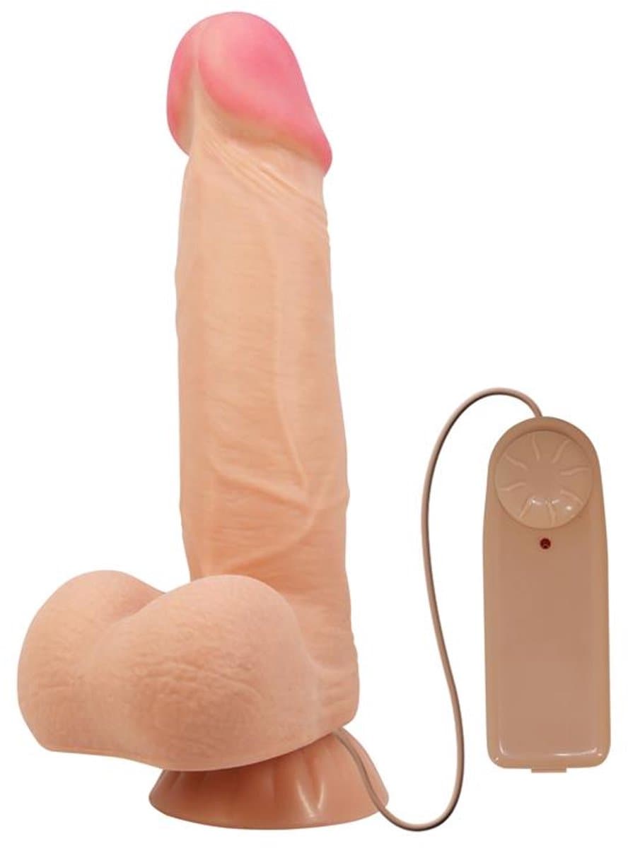 PRETTY LOVE - Sliding Skin Series Realistisch Dildo With Sliding Skin Suction Cup Remote Control Flesh 21.8 Cm — afbeelding 1
