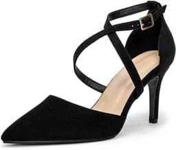 Elegante Hoge Hakken Dames Pumps met Kruisband en Puntige Neus - Perfect voor Feestjes — thumbnail 1