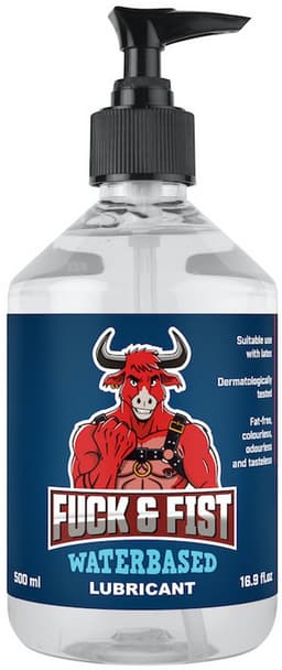 Fuck Fist Waterbasis Glijmiddel - 16,9 fl oz / 500 ml - Transparant — thumbnail 1