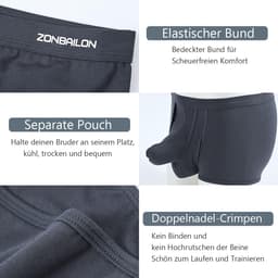 Herenboxershorts met Aparte Zakken en Olifantpatroon - Comfortabele Modal Boxershorts voor Dagelijks Dragen — thumbnail 2