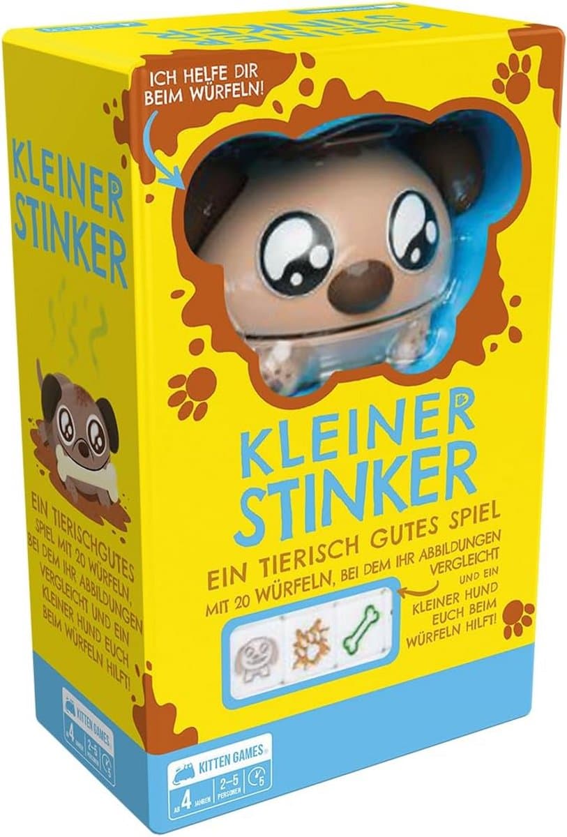 Kinderspel Kleine Stinker Dobbelspel voor 2-5 Spelers Vanaf 4 Jaar — afbeelding 1