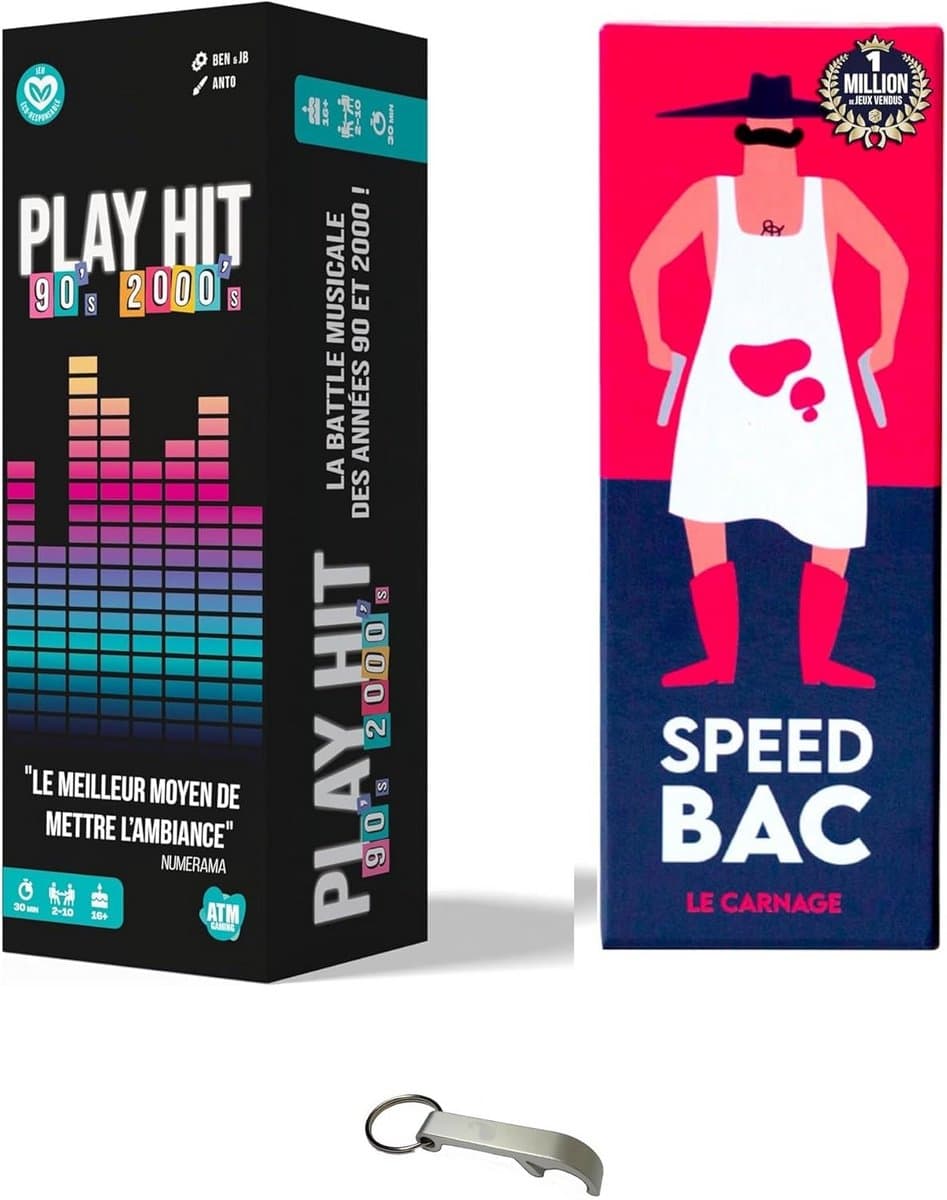 Muziek Quiz en Sfeer Spel Set: Jaren 90 2000 Hits & Snel Taalspel — afbeelding 1