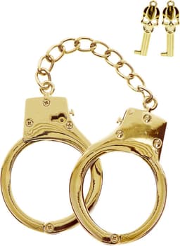 Taboom - Gold Plated BDSM Handcuffs - Bondage / SM Cuffs Goud — thumbnail 5