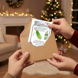 Grappige cadeauset - Komkommer hanger - Cadeau geven - Emotionele steun - 10 cm - Meerkleurig — thumbnail 4