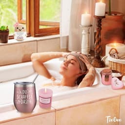 Cadeauset Vrouwen - Verjaardagscadeau - Vieren van gelegenheden - Alles-in-één geschenkpakket - 360 Milliliter - Roze — thumbnail 5