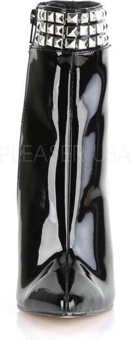 EU 42,5 = US 12 | SEXY-1006 | 5 Heel Ankle Boot w/Metal Stud Detail, Side Zip — thumbnail 2