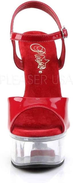 Pleaser - CAPTIVA-609 Sandaal met enkelband - US 13 - 44 Shoes - Rood — thumbnail 2