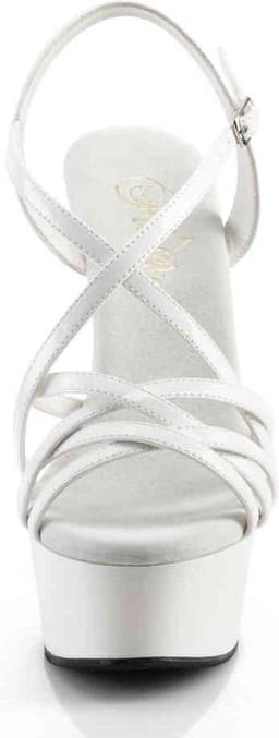 Pleaser - DELIGHT-613 Sandaal met enkelband - US 12 - 42 Shoes - Wit — thumbnail 2