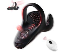 Daity Siliconen Vibrerende Cockring – Penisring met 10 Vibratiestanden & Afstandsbediening – Testikel Stimulator enPerineum Massage – Voor Lange & Stevige Erectie – Sex Toy voor Mannen & Koppels