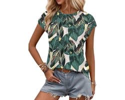 Dames T-shirt Zomer Korte Mouw V-hals Off Shoulder Elegant Top