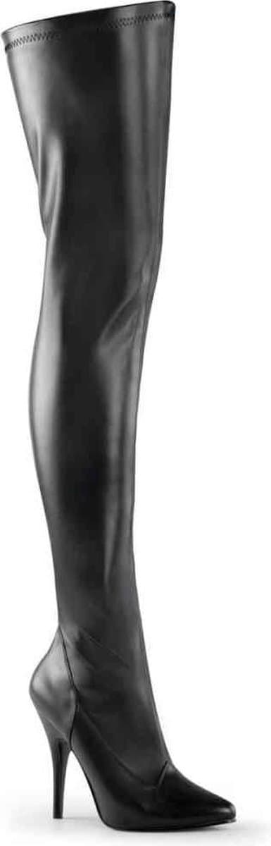 EU 45 = US 14 | SEDUCE-3000 | 5 Plain Stretch Thigh Boot — afbeelding 1