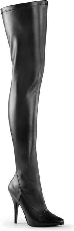 EU 45 = US 14 | SEDUCE-3000 | 5 Plain Stretch Thigh Boot — thumbnail 1