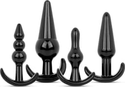 Butt Plug Set 4 Stuks - Zwart — thumbnail 1