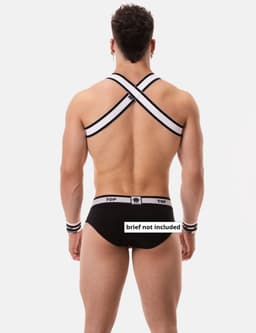 Barcode Berlin Harness TOP White-Black - MAAT S — thumbnail 3