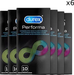 Durex Condooms - Performa met vertragend effect 10st x6 - Voordeelverpakking — thumbnail 1