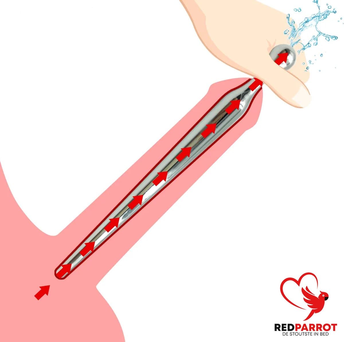 Urethra Dilator Penis Plug - RVS - Van Smal naar Breed - Medical Play Tool — afbeelding 1