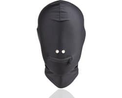 Banoch - Mask Zipper Mouth - Spandex Masker - BDSM - Zwart met Rits