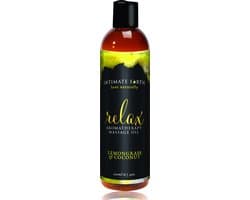 Intimate Earth Relax - Massage Olie - Lemongrass Coconut - 120 ml