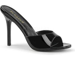 Pleaser - CLASSIQUE-01 Muiltjes met hak - US 10 - 40 Shoes - Zwart